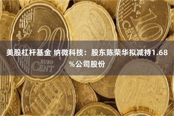 美股杠杆基金 纳微科技：股东陈荣华拟减持1.68%公司股份