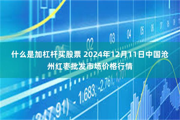 什么是加杠杆买股票 2024年12月11日中国沧州红枣批发市场价格行情